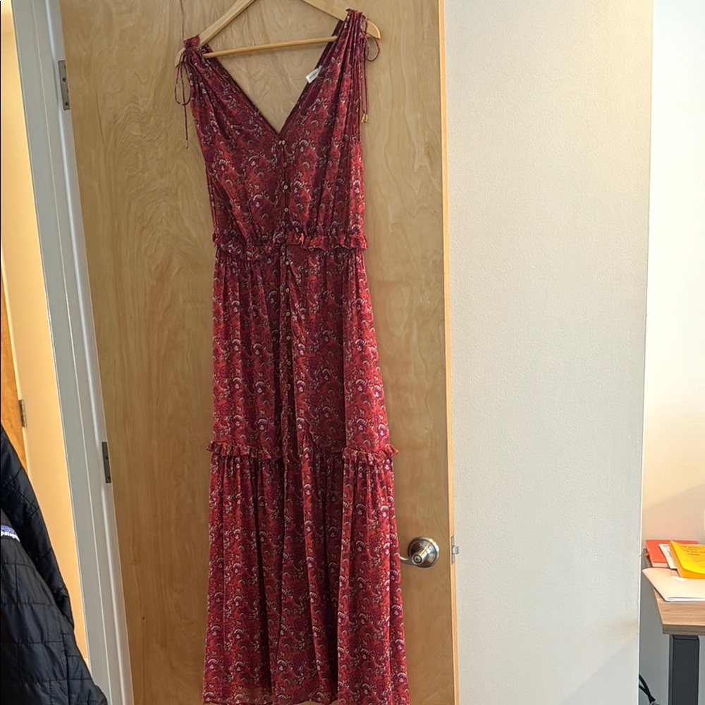 Ulla Johnson Red Paisley Maxi Dress